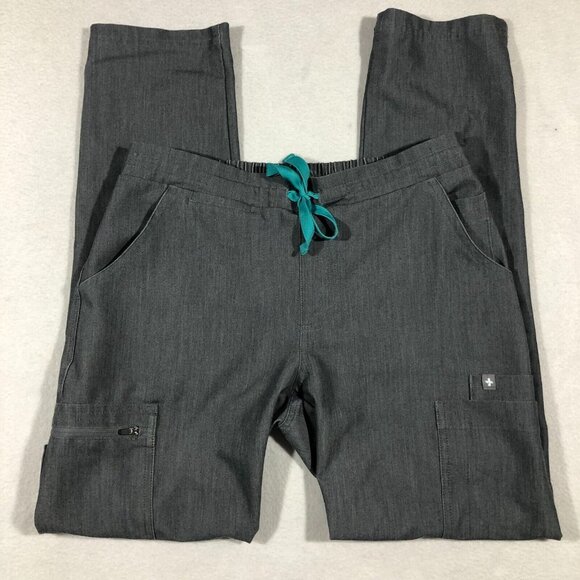 Figs Pants - FIGS Pants Womens XS Yola Skinny Scrub Pants Gray Technical Collection TW2000